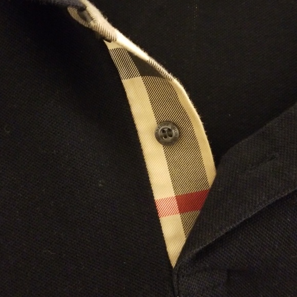 Navy blue Burberry polo - Picture 5 of 6
